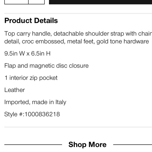 New Cheval Firenze Beatrice Made In Italy Leather Croc Embossed Crossbody - Picture 8 of 15